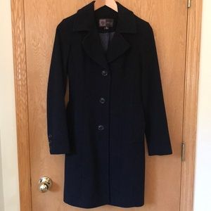 Anne Klein Black Wool Coat